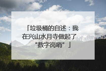 垃圾桶的自述：我在兴山水月寺做起了“数字岗哨”