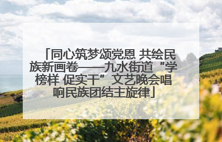 同心筑梦颂党恩 共绘民族新画卷——九水街道“学榜样 促实干”文艺晚会唱响民族团结主旋律