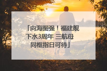向海图强！福建舰下水3周年 三航母同框指日可待