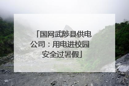 国网武陟县供电公司：用电进校园  安全过暑假
