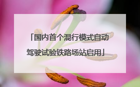 国内首个混行模式自动驾驶试验铁路场站启用