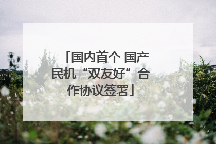 国内首个 国产民机“双友好”合作协议签署