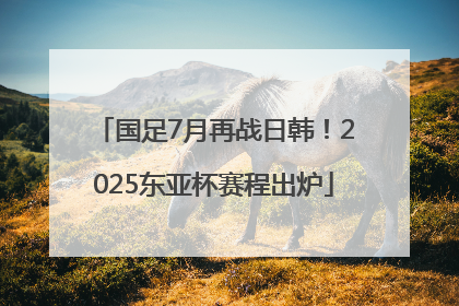国足7月再战日韩！2025东亚杯赛程出炉