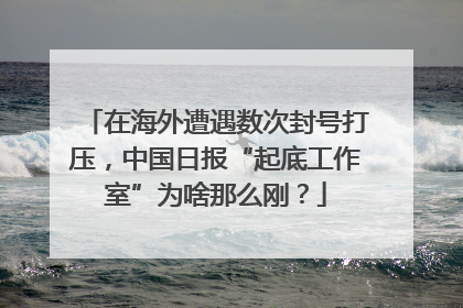 在海外遭遇数次封号打压，中国日报“起底工作室”为啥那么刚？