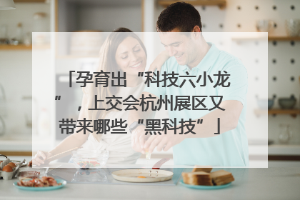 孕育出“科技六小龙”，上交会杭州展区又带来哪些“黑科技”