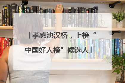 孝感池汉桥，上榜“中国好人榜”候选人