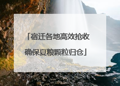 宿迁各地高效抢收 确保夏粮颗粒归仓