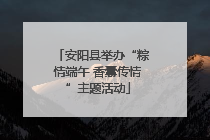 安阳县举办“粽情端午 香囊传情”主题活动