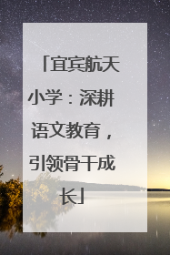 宜宾航天小学：深耕语文教育，引领骨干成长