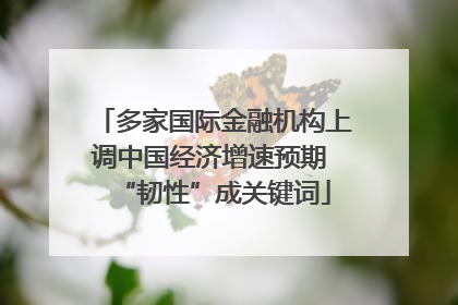 多家国际金融机构上调中国经济增速预期 “韧性”成关键词