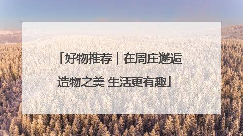 好物推荐｜在周庄邂逅造物之美 生活更有趣