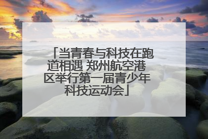 当青春与科技在跑道相遇 郑州航空港区举行第一届青少年科技运动会