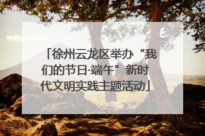 徐州云龙区举办“我们的节日·端午”新时代文明实践主题活动
