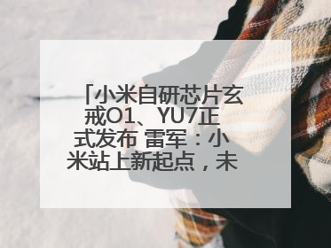 小米自研芯片玄戒O1、YU7正式发布 雷军：小米站上新起点，未来五年研发翻倍再投2000亿元