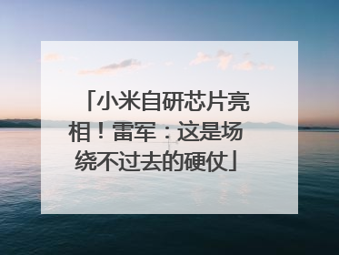 小米自研芯片亮相！雷军：这是场绕不过去的硬仗