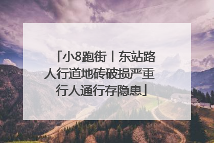 小8跑街丨东站路人行道地砖破损严重 行人通行存隐患