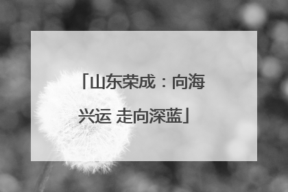 山东荣成：向海兴运 走向深蓝