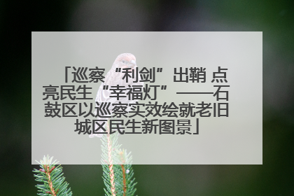 巡察“利剑”出鞘 点亮民生“幸福灯”——石鼓区以巡察实效绘就老旧城区民生新图景