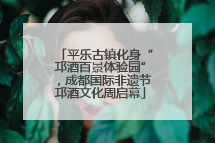 平乐古镇化身“邛酒百景体验园”，成都国际非遗节邛酒文化周启幕