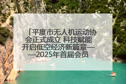 平度市无人机运动协会正式成立 科技赋能开启低空经济新篇章——2025年首届会员大会暨无人机应用发展论坛成功举办