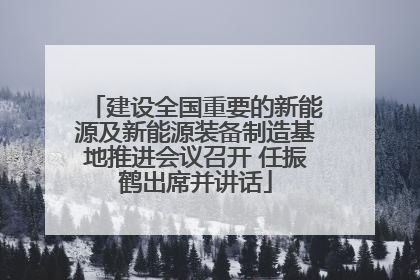 建设全国重要的新能源及新能源装备制造基地推进会议召开 任振鹤出席并讲话