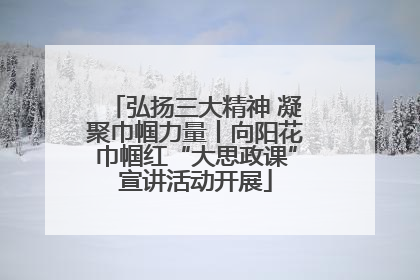 弘扬三大精神 凝聚巾帼力量丨向阳花巾帼红“大思政课”宣讲活动开展