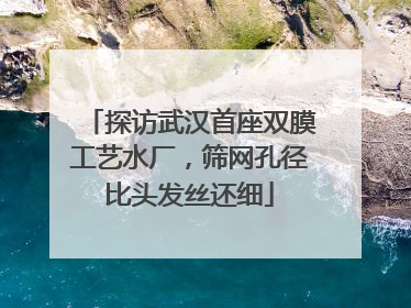探访武汉首座双膜工艺水厂，筛网孔径比头发丝还细