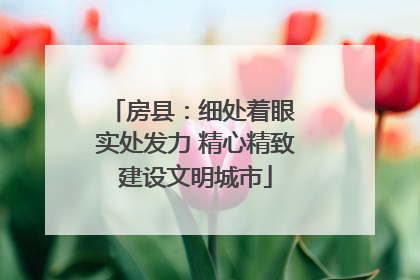 房县：细处着眼 实处发力 精心精致建设文明城市