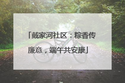 戴家河社区：粽香传廉意，端午共安康