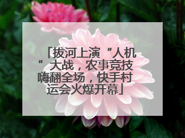 拔河上演“人机”大战，农事竞技嗨翻全场，快手村运会火爆开幕