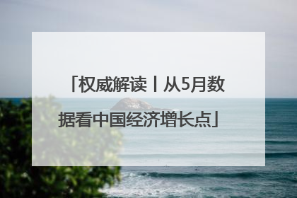 权威解读丨从5月数据看中国经济增长点