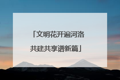 文明花开遍河洛 共建共享谱新篇