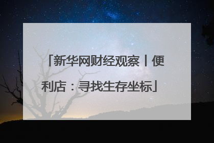 新华网财经观察丨便利店：寻找生存坐标