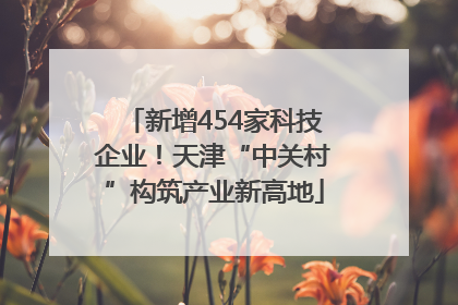 新增454家科技企业！天津“中关村”构筑产业新高地