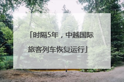 时隔5年，中越国际旅客列车恢复运行
