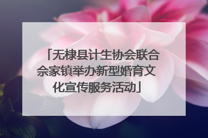 无棣县计生协会联合佘家镇举办新型婚育文化宣传服务活动
