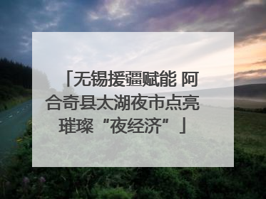 无锡援疆赋能 阿合奇县太湖夜市点亮璀璨“夜经济”