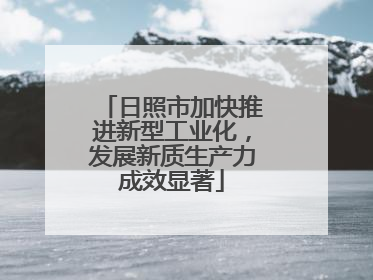 日照市加快推进新型工业化，发展新质生产力成效显著