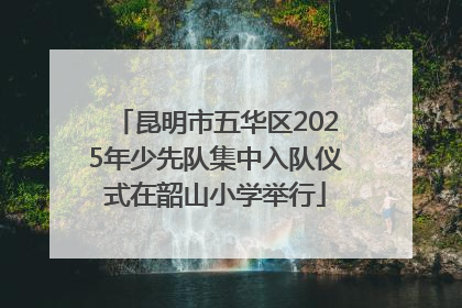 昆明市五华区2025年少先队集中入队仪式在韶山小学举行