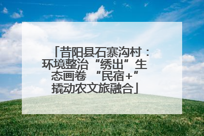 昔阳县石寨沟村：环境整治“绣出”生态画卷 “民宿+”撬动农文旅融合