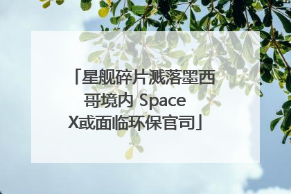 星舰碎片溅落墨西哥境内 SpaceX或面临环保官司