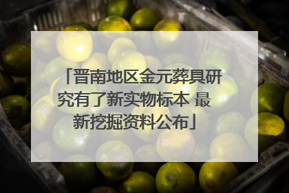 晋南地区金元葬具研究有了新实物标本 最新挖掘资料公布