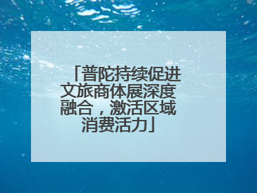 普陀持续促进文旅商体展深度融合，激活区域消费活力