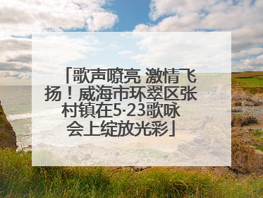 歌声嘹亮 激情飞扬！威海市环翠区张村镇在5·23歌咏会上绽放光彩