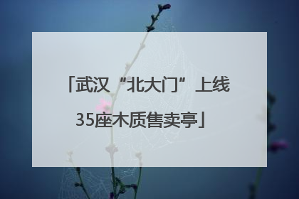 武汉“北大门”上线35座木质售卖亭