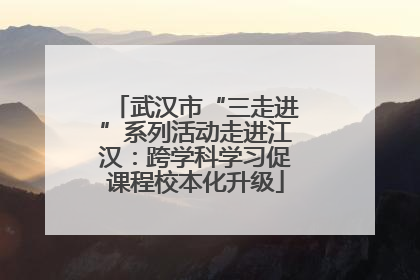 武汉市“三走进”系列活动走进江汉：跨学科学习促课程校本化升级