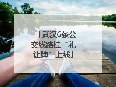 武汉6条公交线路挂“礼让牌”上线