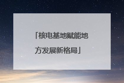 核电基地赋能地方发展新格局