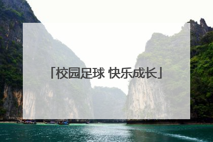 校园足球 快乐成长