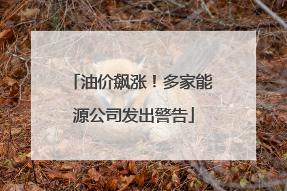 油价飙涨！多家能源公司发出警告